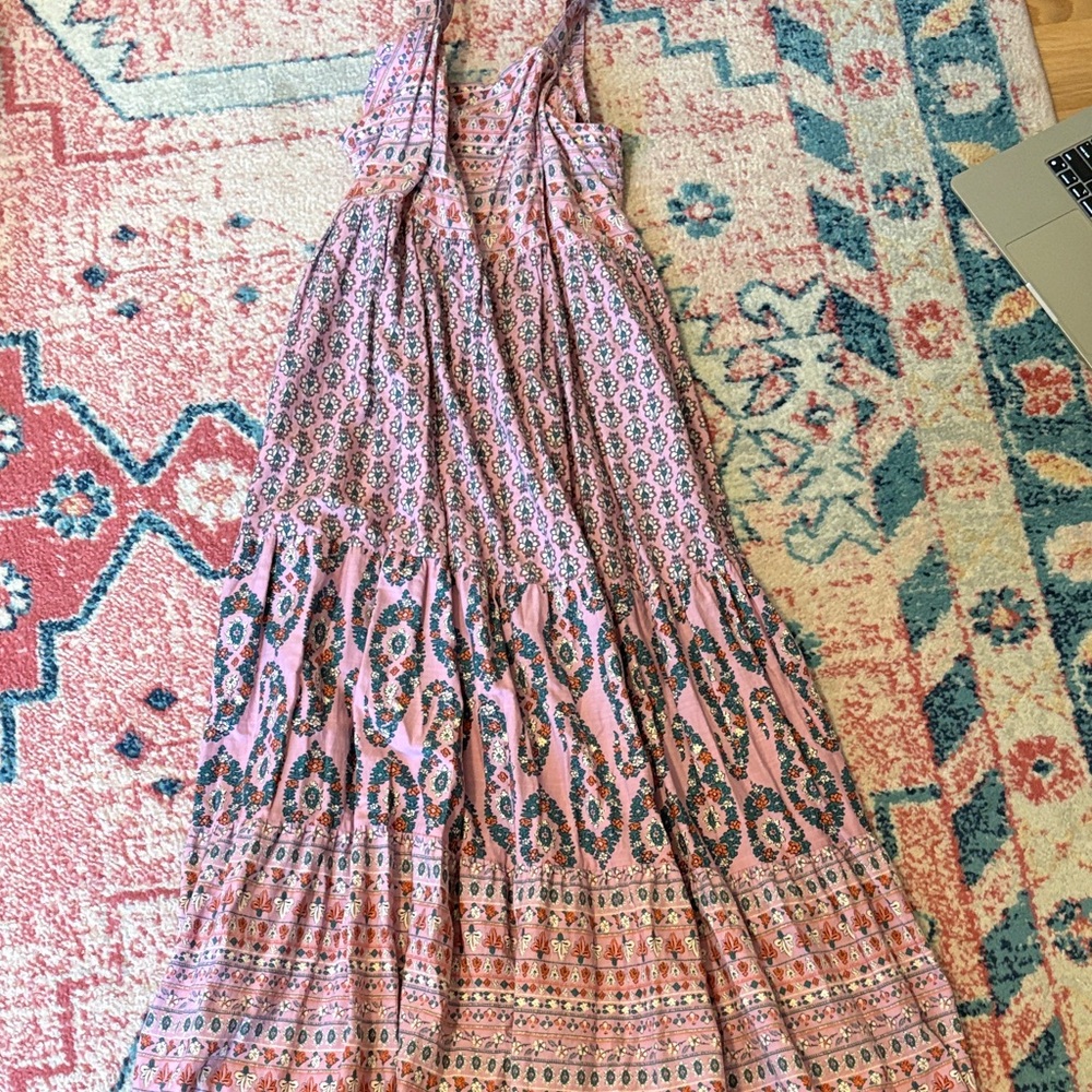 Target Pink and Blue Bohemian Maxi Dress